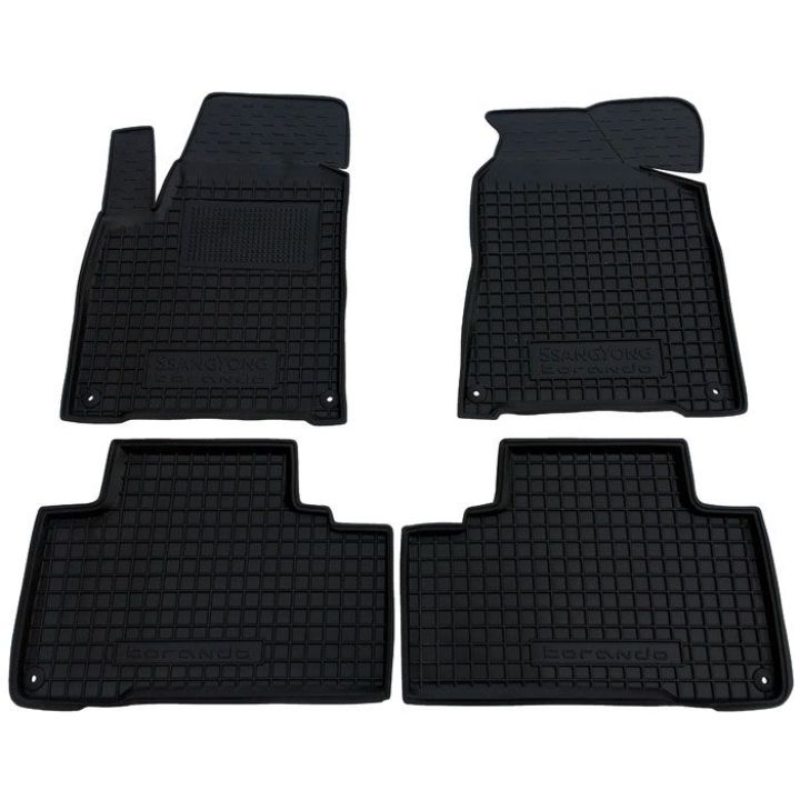 Коврики в салон для Ssangyong Korando '11-, резиновые (AVTO-Gumm)