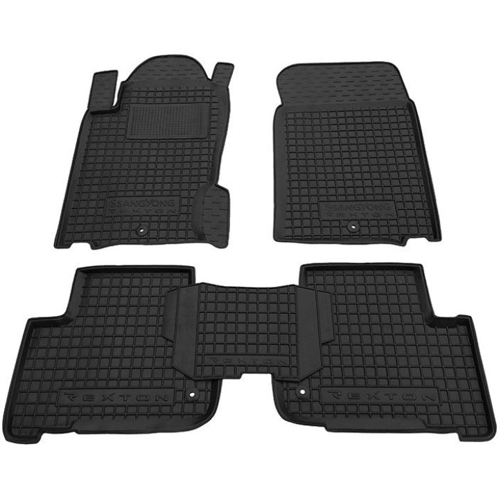 Коврики в салон для Ssangyong Rexton III '13-17, резиновые (AVTO-Gumm)