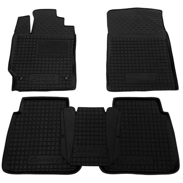 Коврики в салон для Toyota Camry XV40 2006-, резиновые (AVTO-Gumm)
