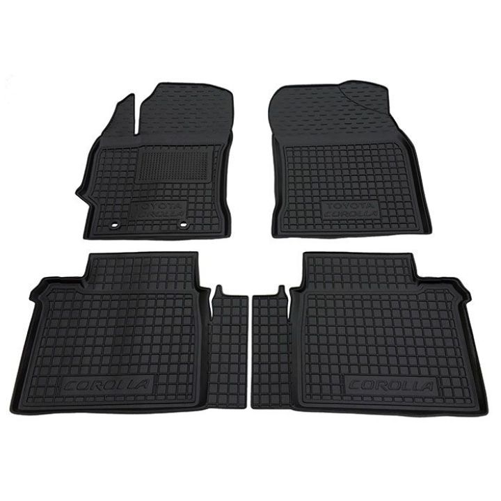Коврики в салон для Toyota Corolla 2013-, резиновые (AVTO-Gumm)