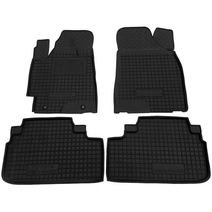Коврики в салон для Toyota Highlander 2008-, резиновые (AVTO-Gumm)