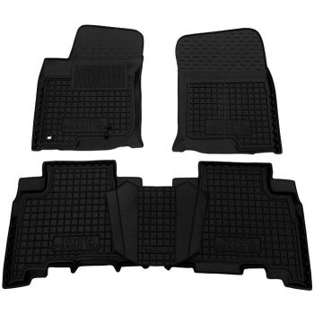Килимки в салон для Toyota Land Cruiser Prado 150 '10-13, гумові (AVTO-Gumm)