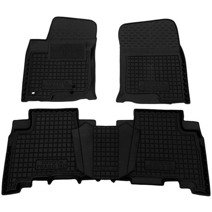 Коврики в салон для Toyota Land Cruiser Prado 150 '13-, резиновые (AVTO-Gumm)