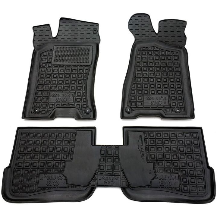 Коврики в салон для Audi 80 (B4) (1991-1996) резиновые (AVTO-Gumm)