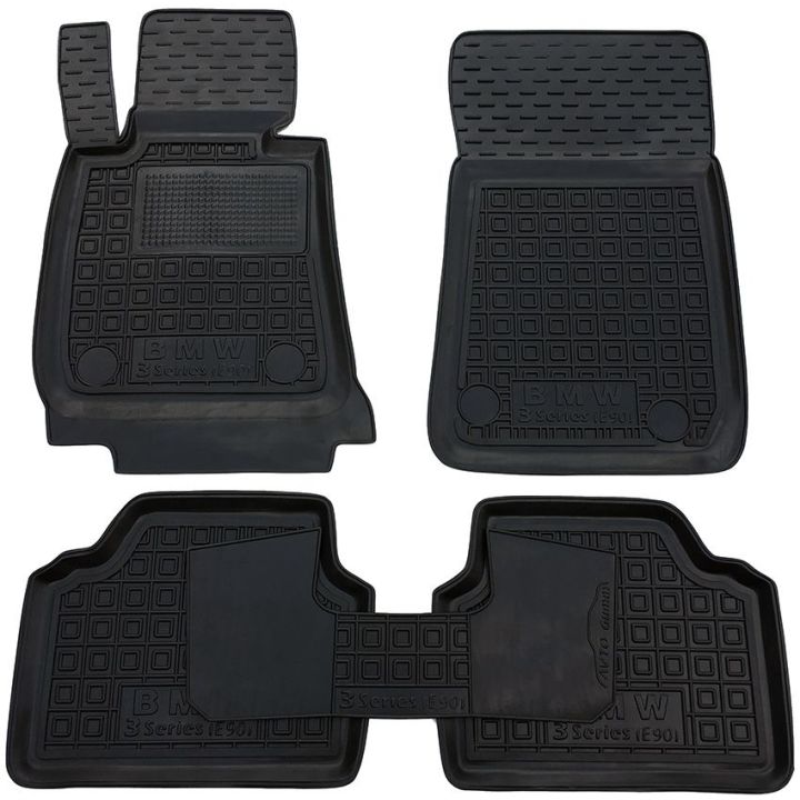 Коврики в салон для BMW E90 (91) 3-серия (2005-2013) резиновые (AVTO-Gumm)