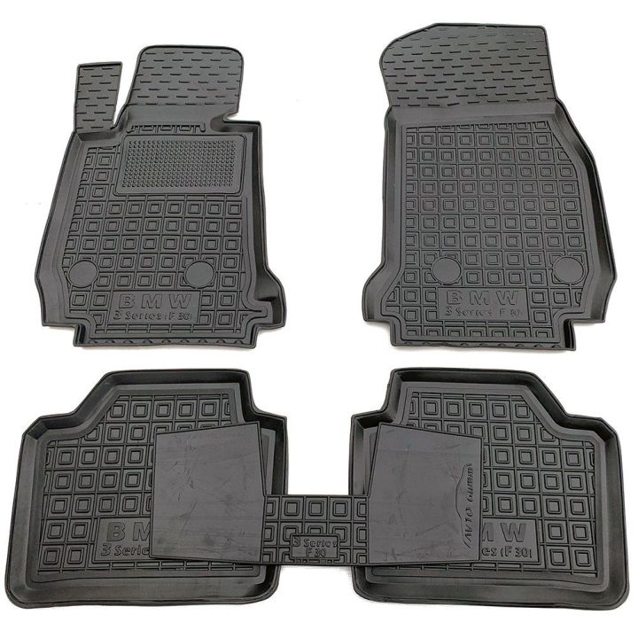 Коврики в салон для BMW F30 (F31) 3-серия (2012>) резиновые (AVTO-Gumm)