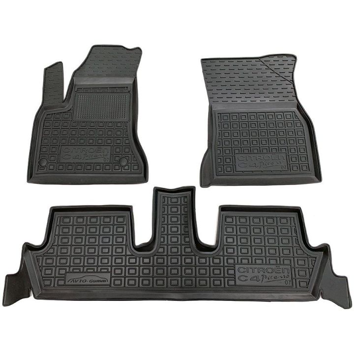 Коврики в салон для Citroen C-4 Picasso (2007>) резиновые (AVTO-Gumm)