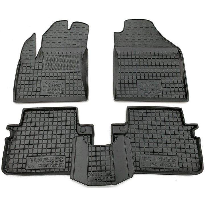 Коврики в салон для Ford TORNEO Conect '02-13 корот.база резиновые, (AVTO-Gumm)