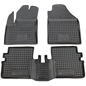 Коврики в салон для Ford TORNEO Conect '02-13 средняя база резиновые, (AVTO-Gumm)