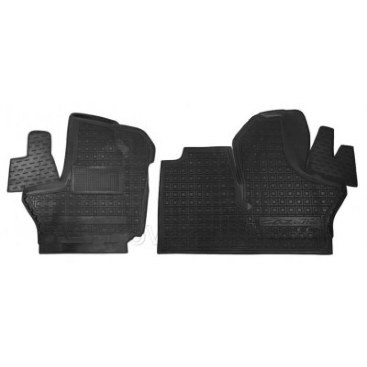 Коврики в салон для Газель Next 2013- (ручка КП - сверху на панели), резиновые (AVTO-Gumm)