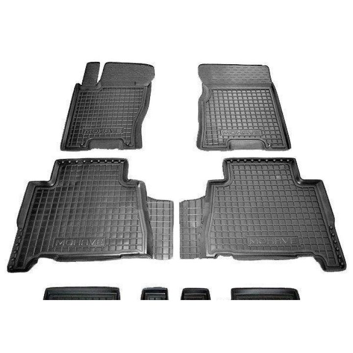 Коврики в салон для Great Wall Haval H9 '15-, 7 мест, резиновые (AVTO-Gumm)