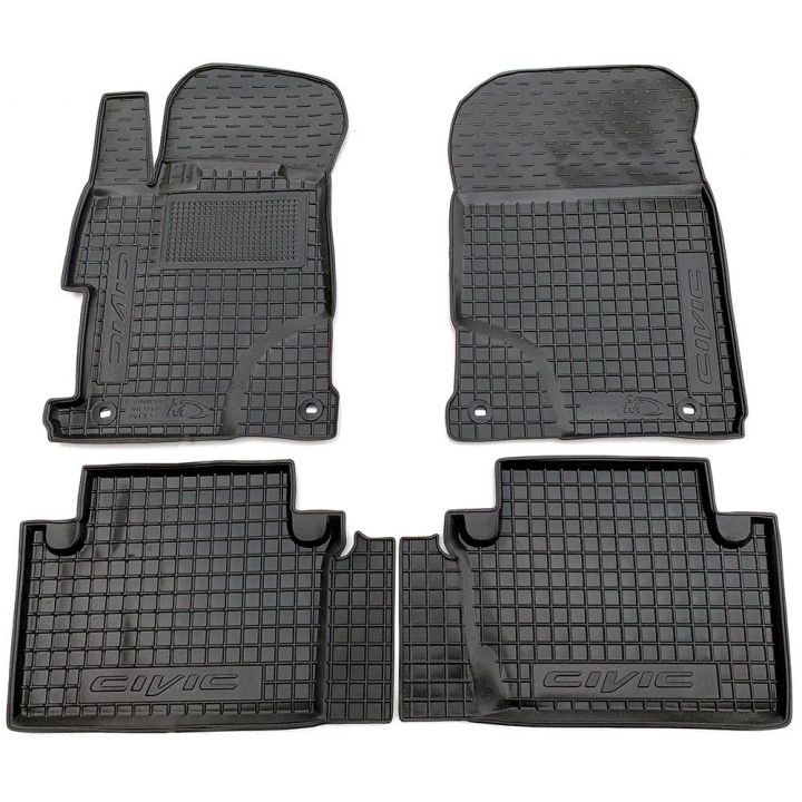 Коврики в салон для Honda Civic 2011- седан, резиновые (AVTO-Gumm)