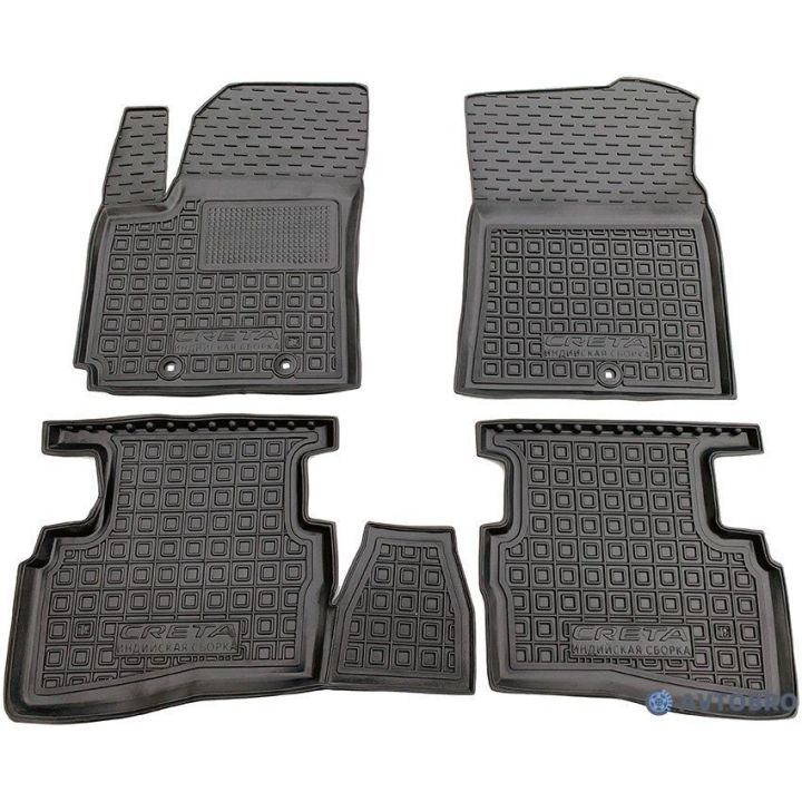 Коврики в салон для Hyundai Creta '19- (Инд. сборка), резиновые (AVTO-Gumm)