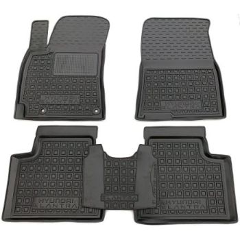 Коврики в салон для Hyundai Elantra CN '21-, резиновые (AVTO-Gumm)