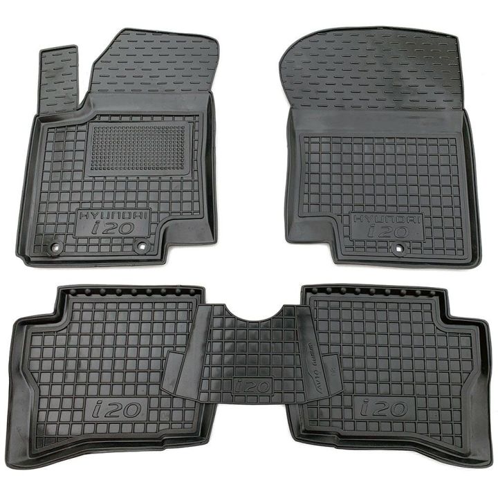 Коврики в салон для Hyundai i-20 '08-14, резиновые (AVTO-Gumm)
