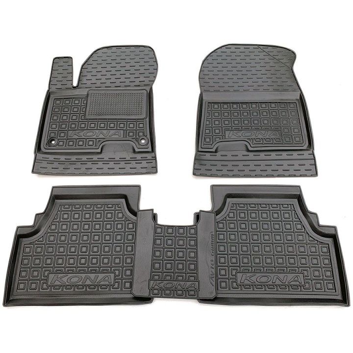 Коврики в салон для Hyundai Kona '17-, резиновые (AVTO-Gumm)
