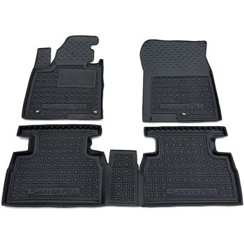 Коврики в салон для Hyundai Santa-Fe 2018-, резиновые (AVTO-Gumm)