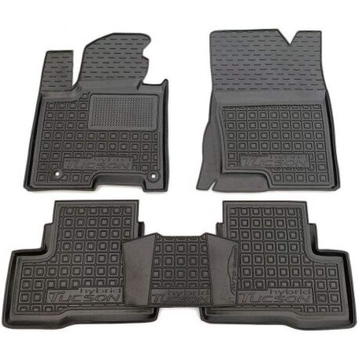 Коврики в салон для Hyundai Tucson (NX4) '21- Hybrid, резиновые (AVTO-Gumm)