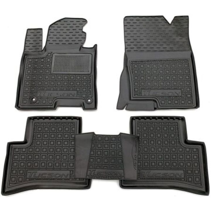 Коврики в салон для Hyundai Tucson (NX4) '21-, резиновые (AVTO-Gumm)