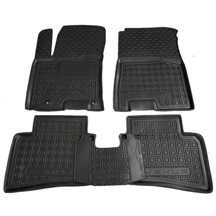Коврики в салон для Hyundai Venue '20-, резиновые (AVTO-Gumm)