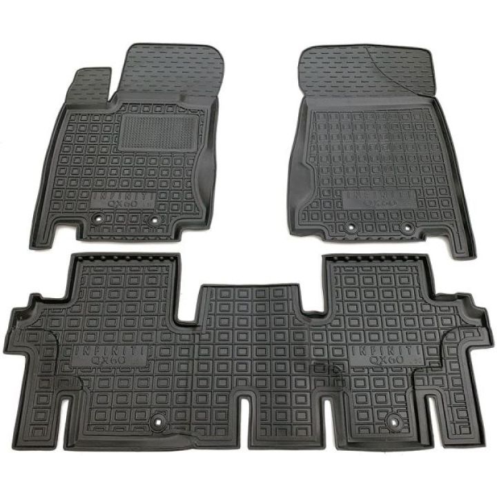 Коврики в салон для Infiniti JX (QX60) '12-, резиновые (AVTO-Gumm)