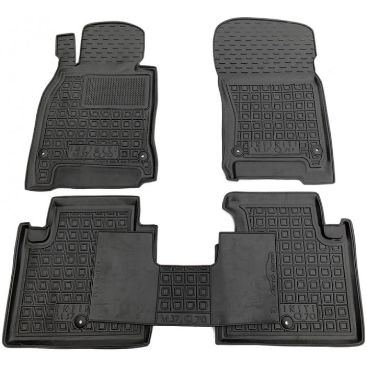 Коврики в салон для Infiniti M37 (Y51, Q70) 2010-, резиновые (AVTO-Gumm)