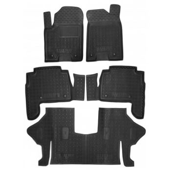 Коврики в салон для Infiniti QX56 (Y62, QX80) 2010- (7мест), резиновые (AVTO-Gumm)