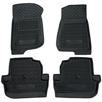 Коврики в салон для Jeep Wrangler (2 дв.) 2018-, резиновые (AVTO-Gumm)