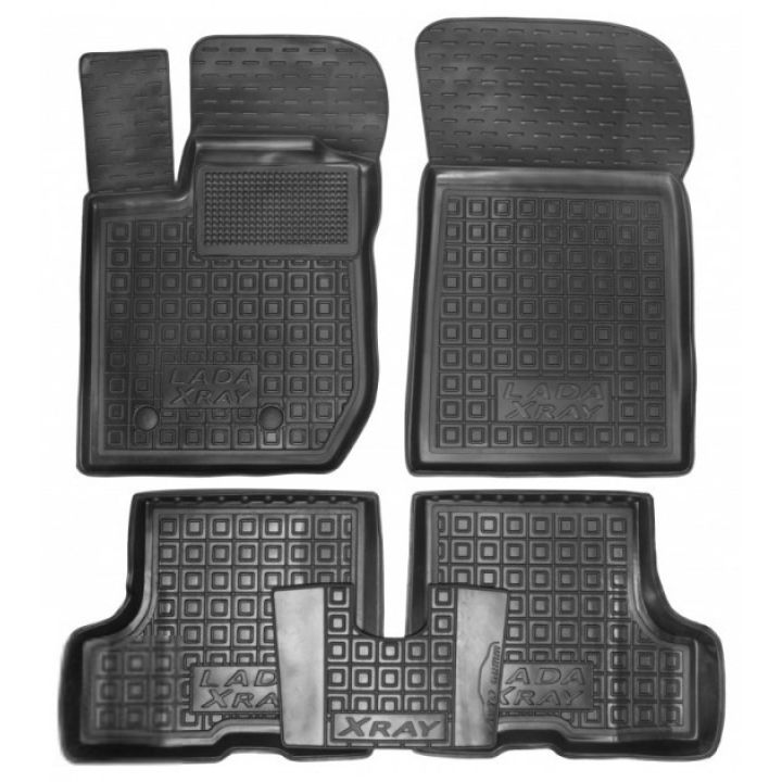 Коврики в салон для Lada (Ваз) XRAY '15-, резиновые (AVTO-Gumm)