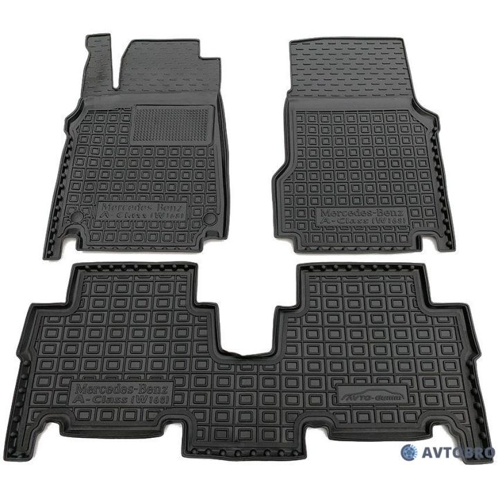 Коврики в салон для Mercedes A-Class W168 '97-04, резиновые (AVTO-Gumm)