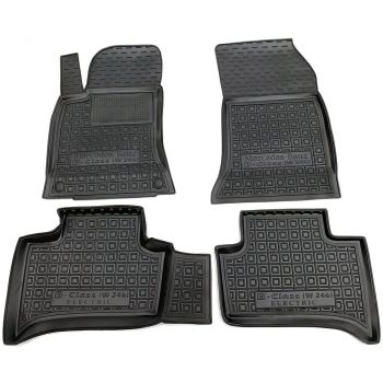 Коврики в салон для Mercedes W246 B-class electro (Евро. сборка), резиновые (AVTO-Gumm)