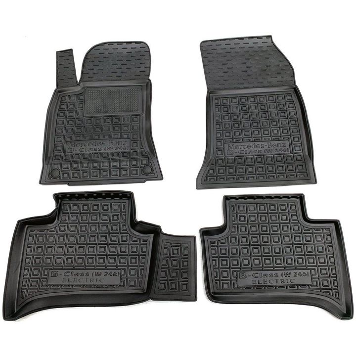 Коврики в салон для Mercedes W246 B-class electro (Евро. сборка), резиновые (AVTO-Gumm)
