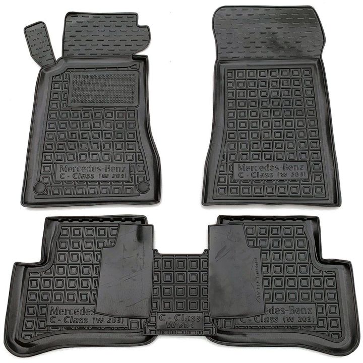 Коврики в салон для Mercedes C-Class W203 '00-07, резиновые (AVTO-Gumm)
