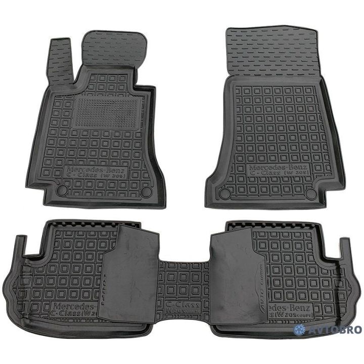Коврики в салон для Mercedes C-class W205 '14- Coupe, резиновые (AVTO-Gumm)