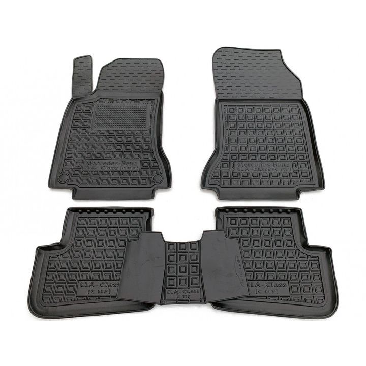 Коврики в салон для Mercedes CLA (C117) 2014-, резиновые (AVTO-Gumm)