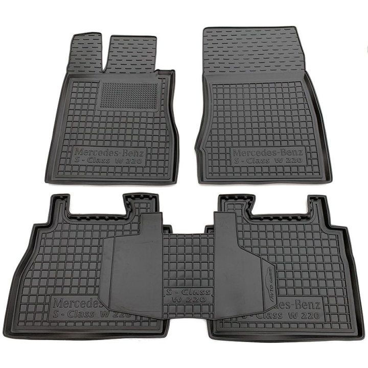 Коврики в салон для Mercedes S-class W220 '98-05, резиновые (AVTO-Gumm)