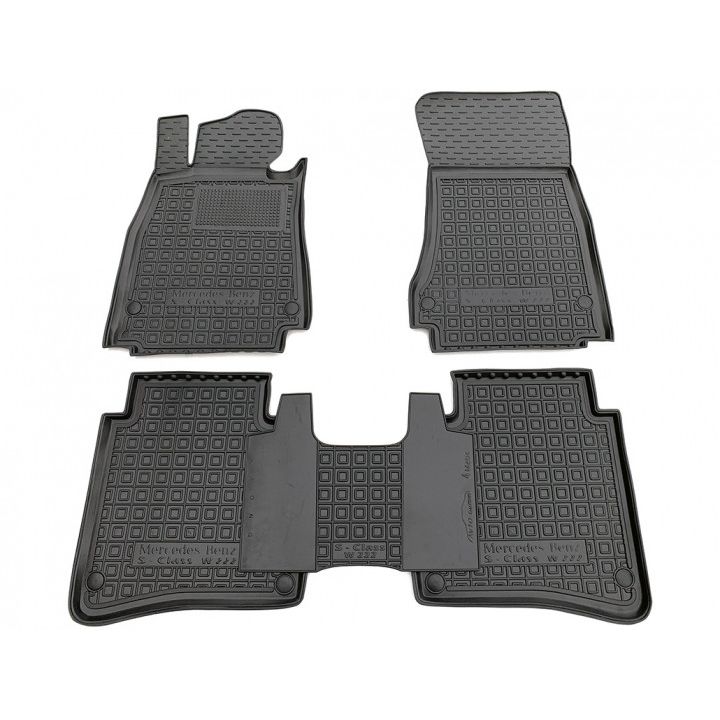 Коврики в салон для Mercedes W222 long '13-, резиновые (AVTO-Gumm)