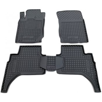 Коврики в салон для Mitsubishi L200 2016- (короткая база), резиновые (AVTO-Gumm)