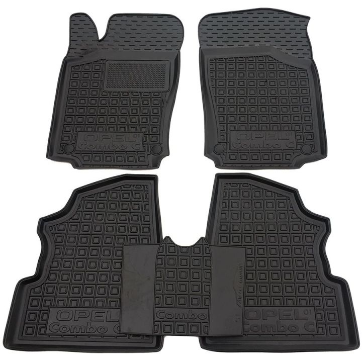 Коврики в салон для Opel Combo C '01-12, резиновые (AVTO-Gumm)