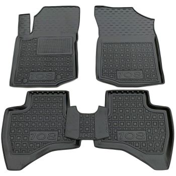 Коврики в салон для Peugeot 108 '14-, резиновые (AVTO-Gumm)
