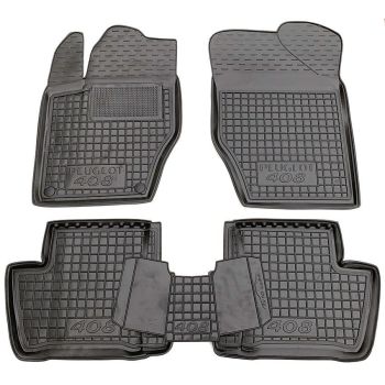 Коврики в салон для Peugeot 408 '12-, резиновые (AVTO-Gumm)