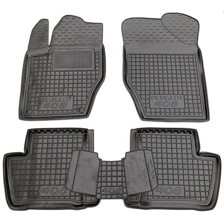 Коврики в салон для Peugeot 408 '12-, резиновые (AVTO-Gumm)