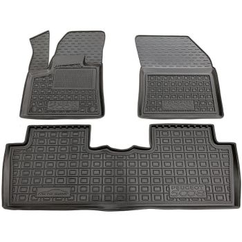 Коврики в салон для Peugeot 5008 2019-, резиновые (AVTO-Gumm)