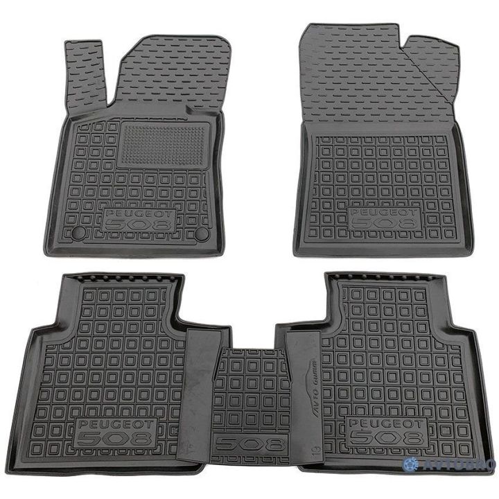 Коврики в салон для Peugeot 508 '18-, резиновые (AVTO-Gumm)