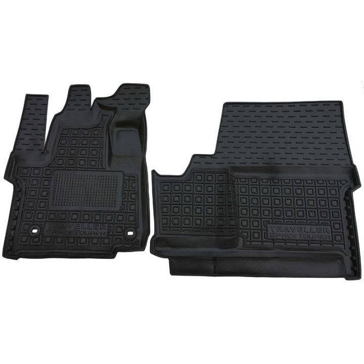 Коврики в салон для Peugeot Traveller Expert 1+2 2017-, резиновые (AVTO-Gumm)
