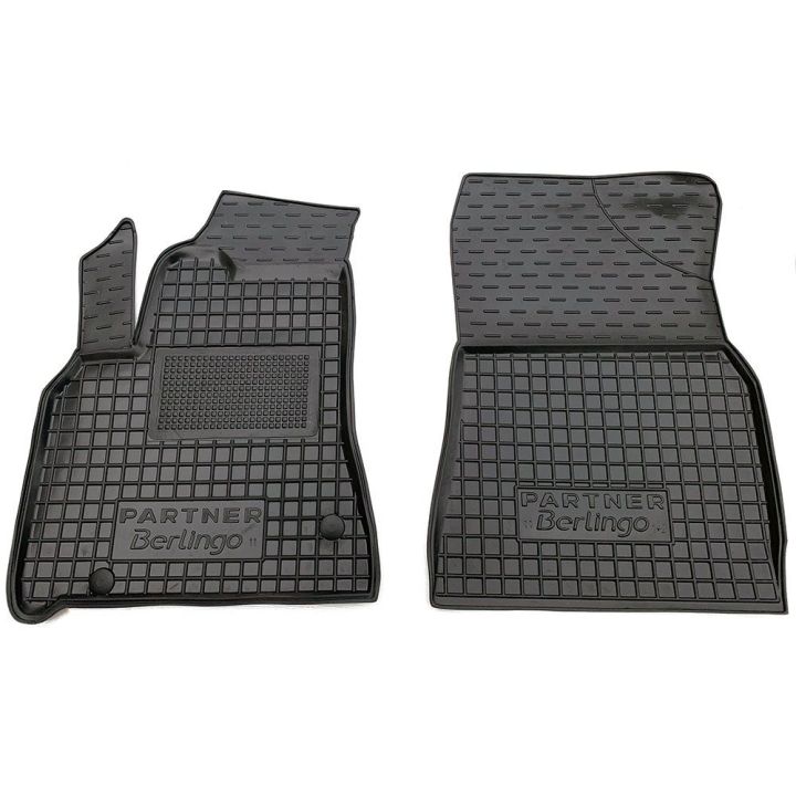 Коврики в салон для Peugeot Partner 2010- 1+2, резиновые (AVTO-Gumm)
