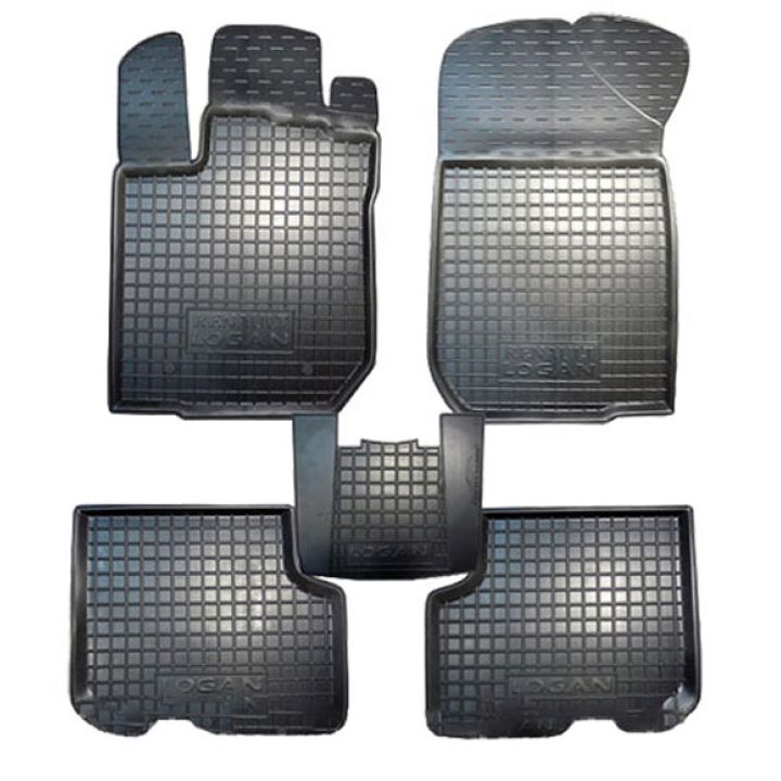 Коврики в салон для Renault Logan 2013-, резиновые (AVTO-Gumm)