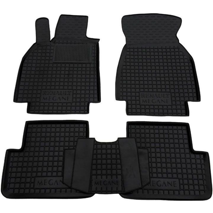 Коврики в салон для Renault Megane 2 '02-08, резиновые (AVTO-Gumm)