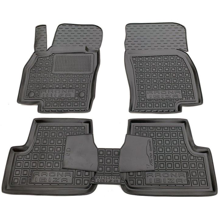 Килимки в салон для Seat Ibiza 2017-, гумові (AVTO-Gumm)
