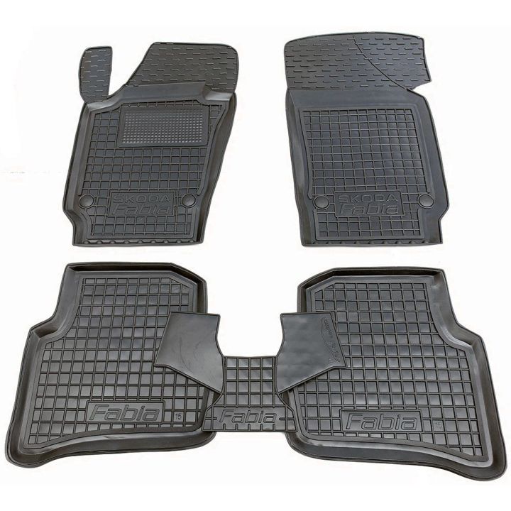 Коврики в салон для Skoda Fabia lll 2015-, резиновые (AVTO-Gumm)